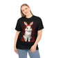 Cute Band Rabbit_Unisex Heavy Cotton Tee