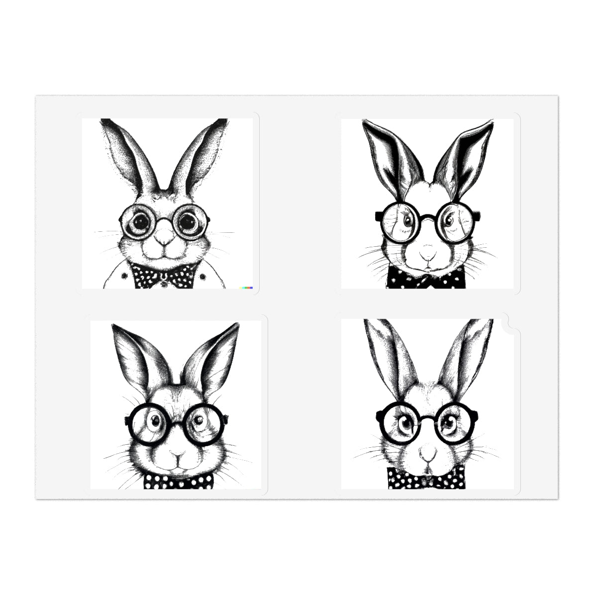 Smart Rabbit Family Sticker Sheets