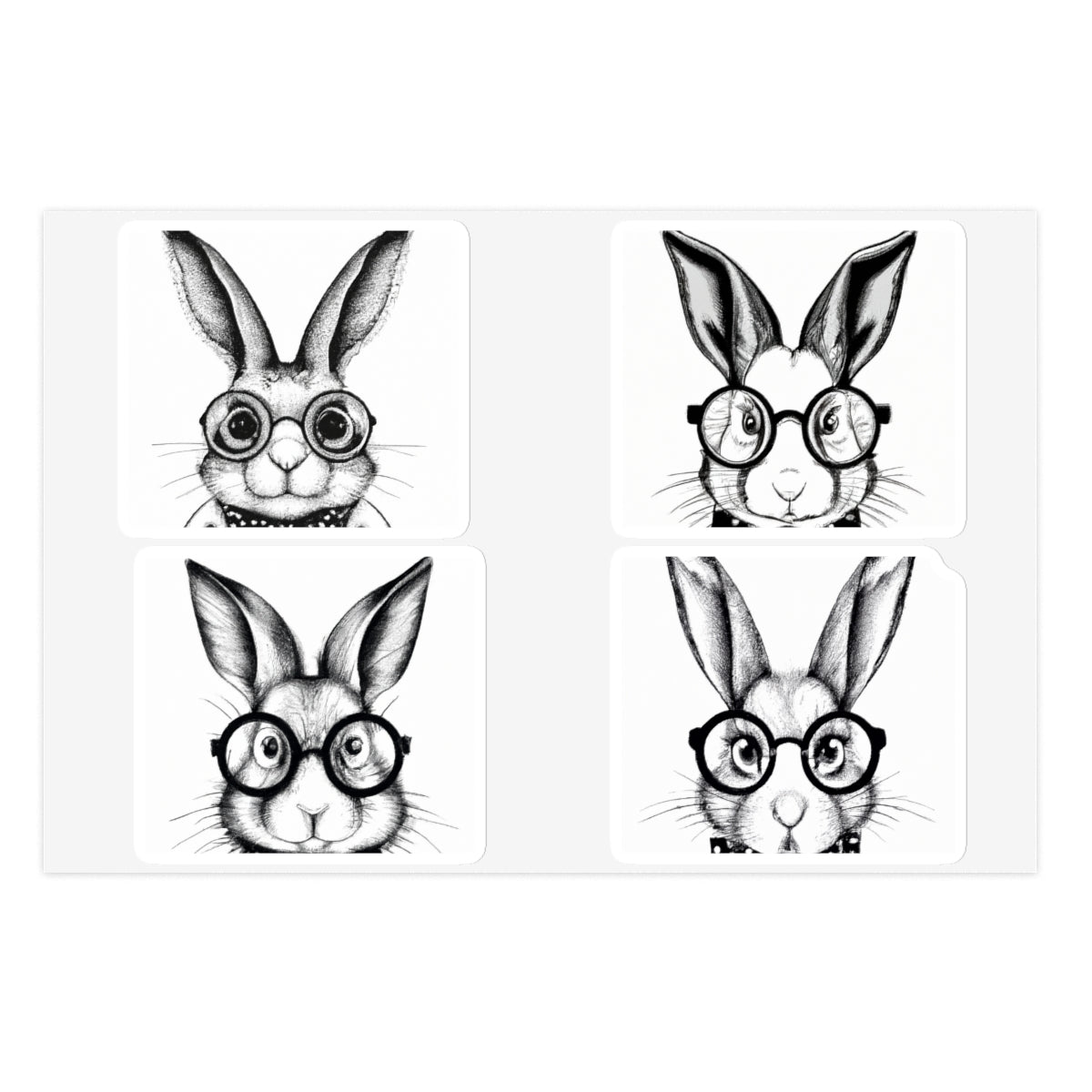 Smart Rabbit Family Sticker Sheets