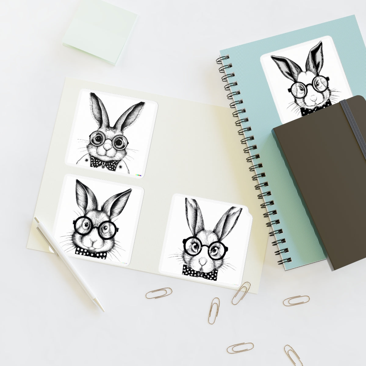 Smart Rabbit Family Sticker Sheets