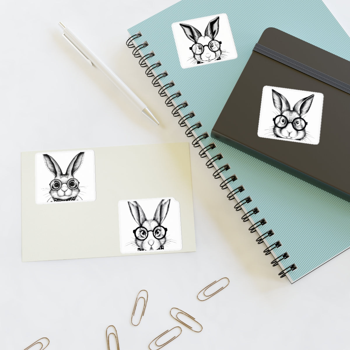 Smart Rabbit Family Sticker Sheets