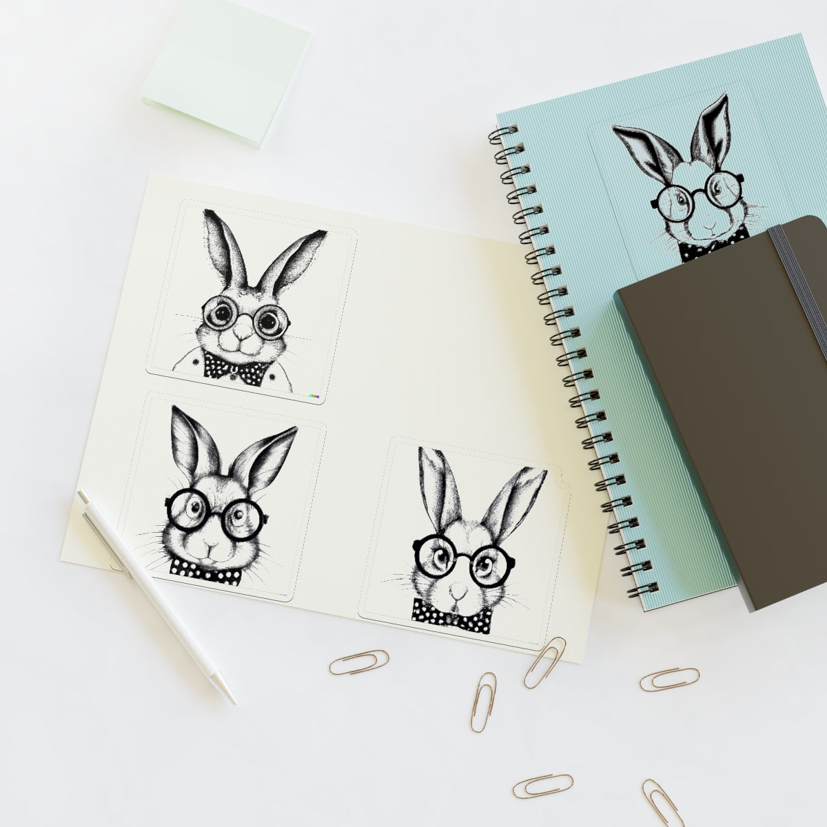 Smart Rabbit Family Sticker Sheets