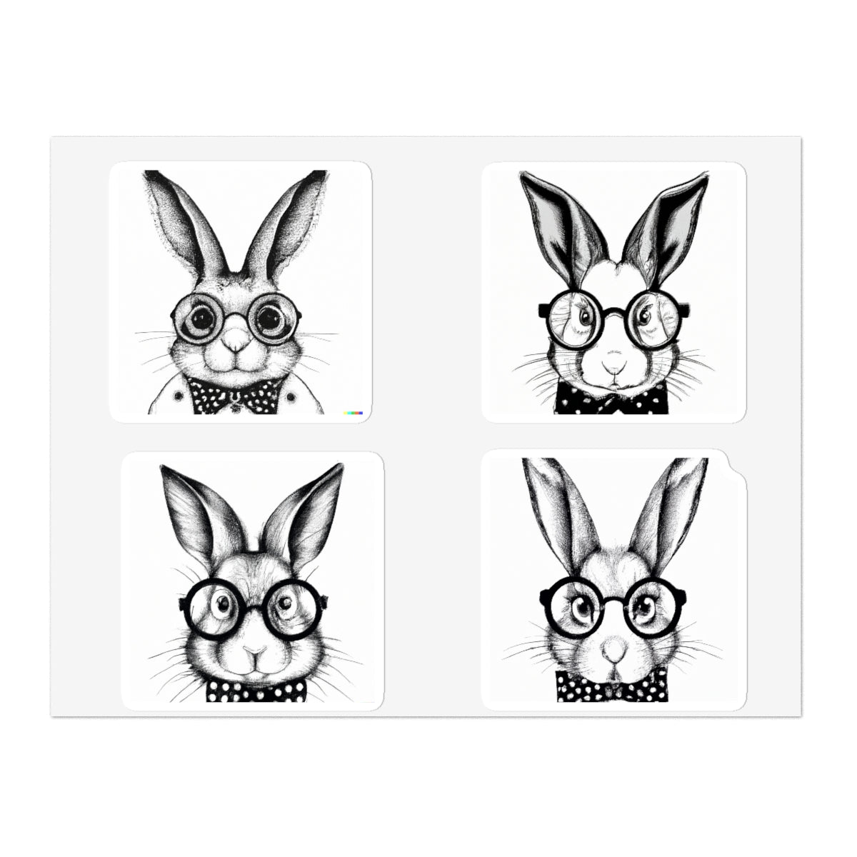 Smart Rabbit Family Sticker Sheets