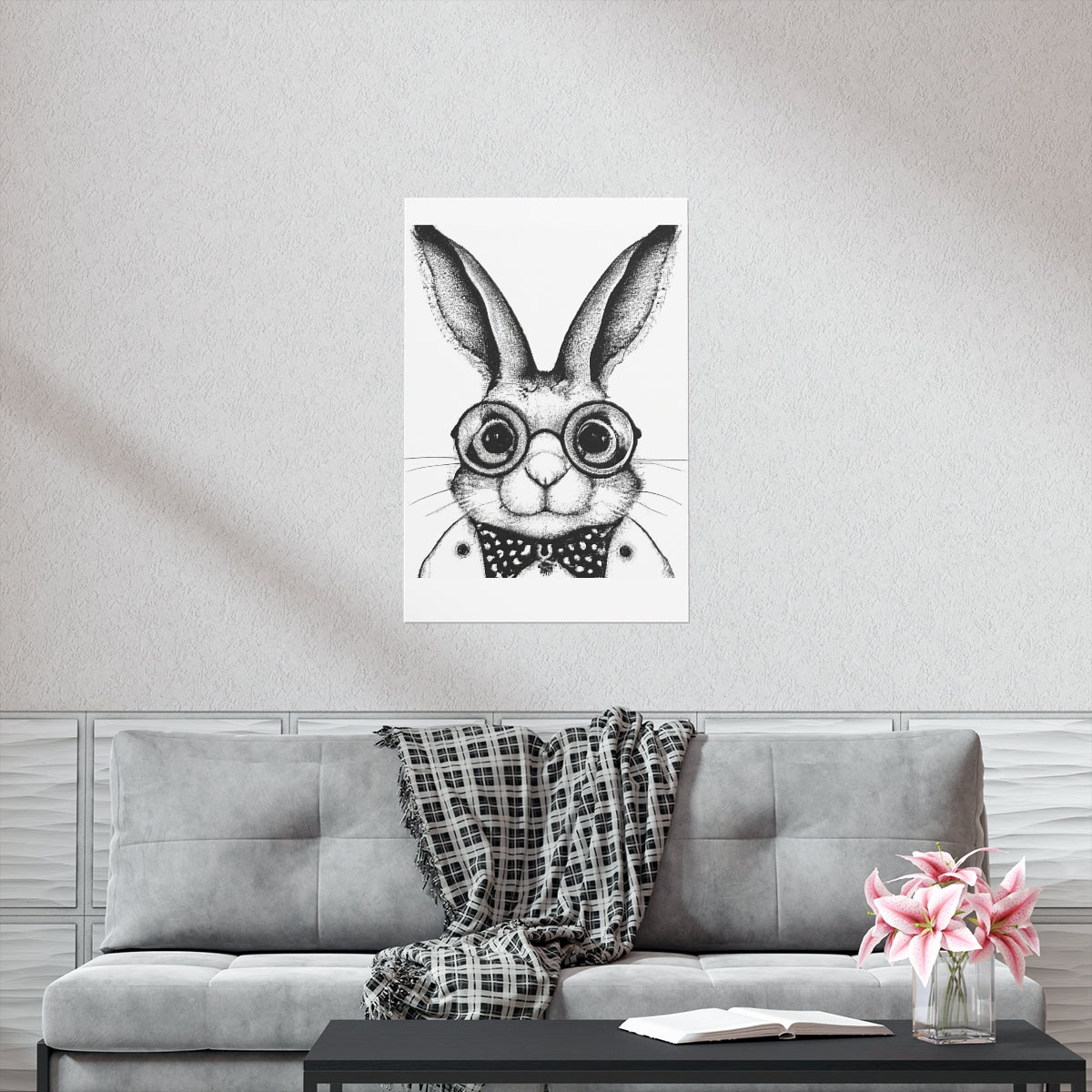 Smart Rabbit Family Premium Matte Vertical Posters