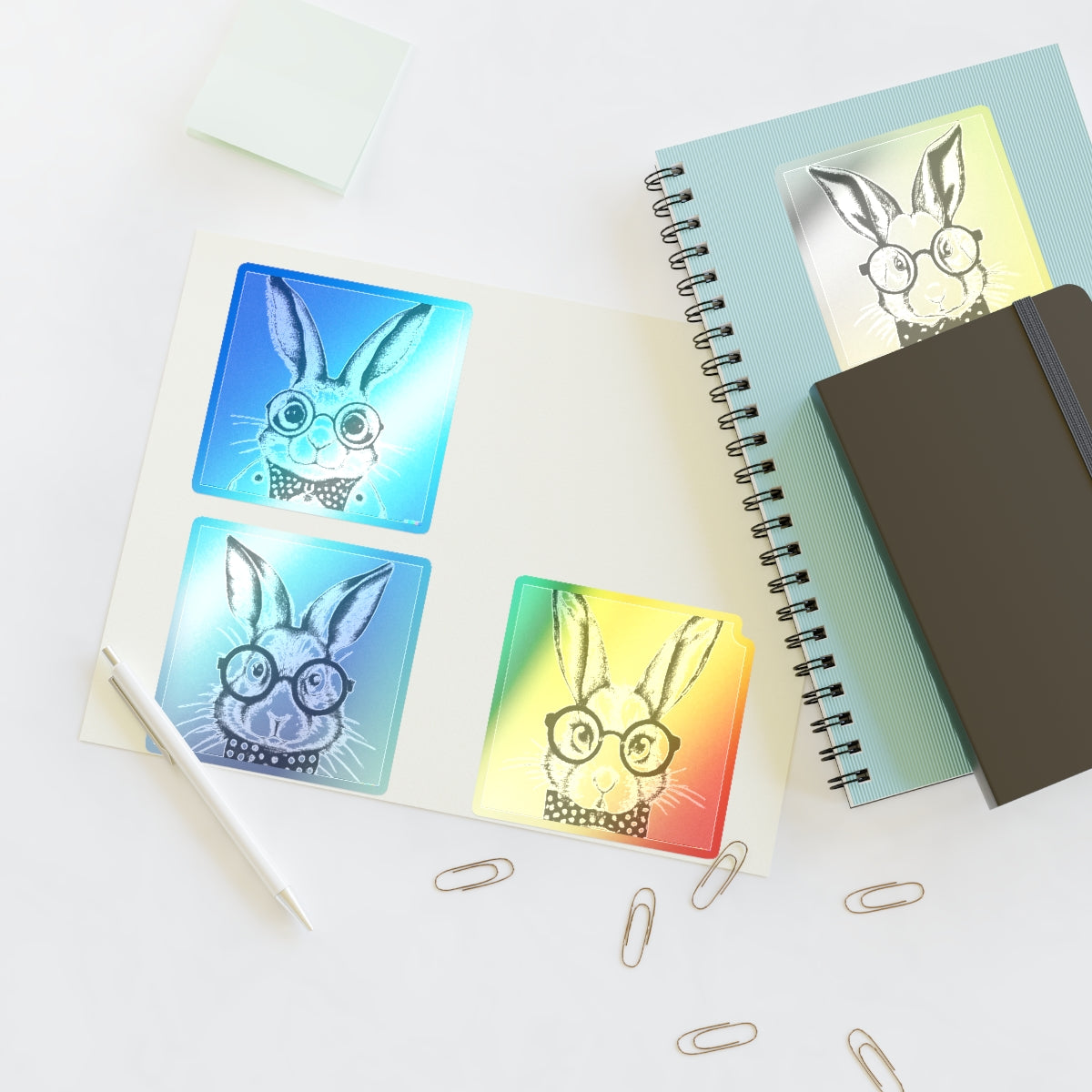 Smart Rabbit Family Sticker Sheets